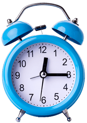 Blue Alarm Clock